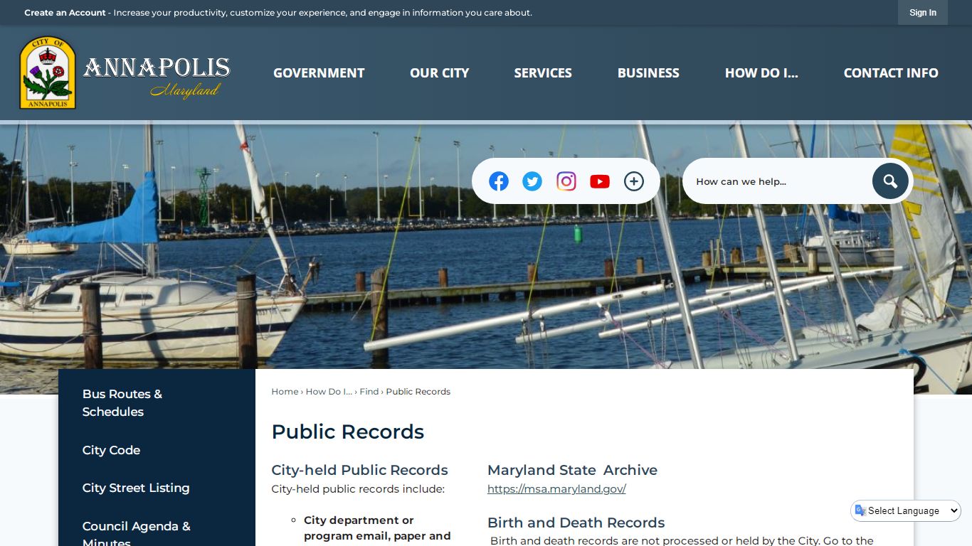 Public Records | Annapolis, MD